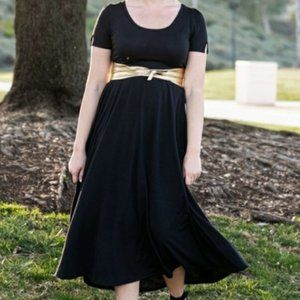 LulaRoe Solid Black Riley XL